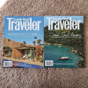 CONDE NAST TRAVELER MAGAZINE Lot Of 2 Mar, Apr 2026 Issues For Collectors